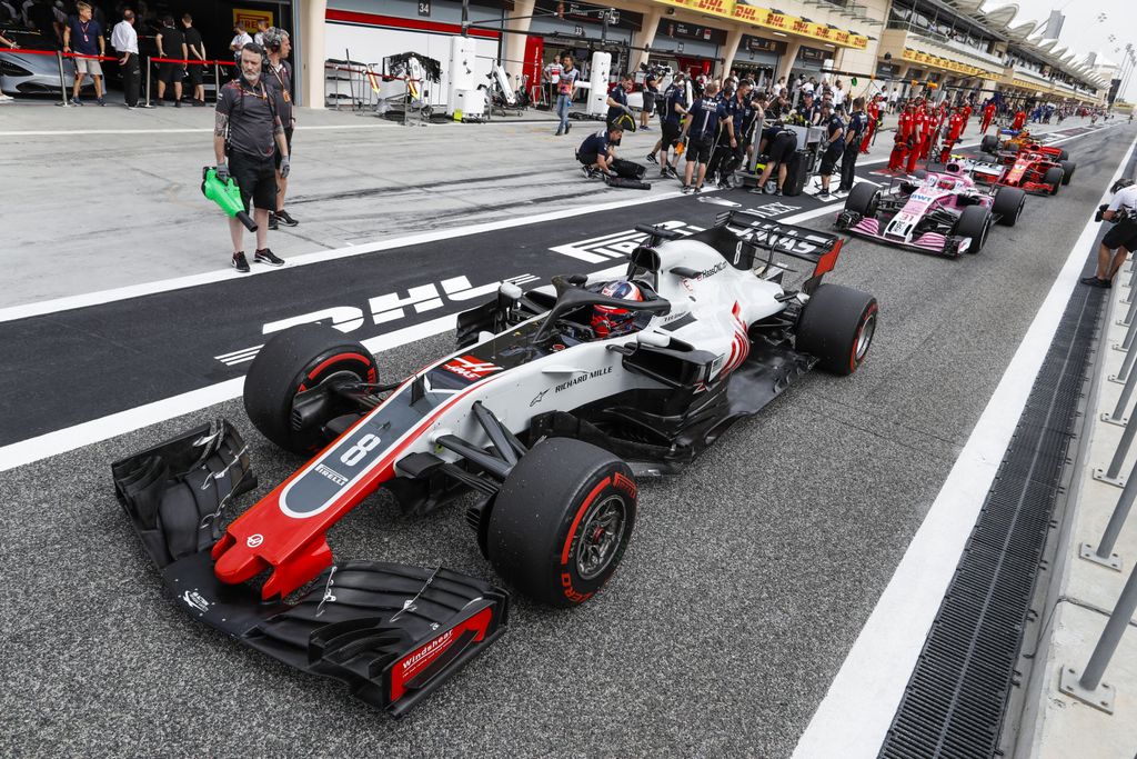 A Forma-1-es Bahreini Nagydíj pénteki napja, Romain Grosjean, Haas F1 