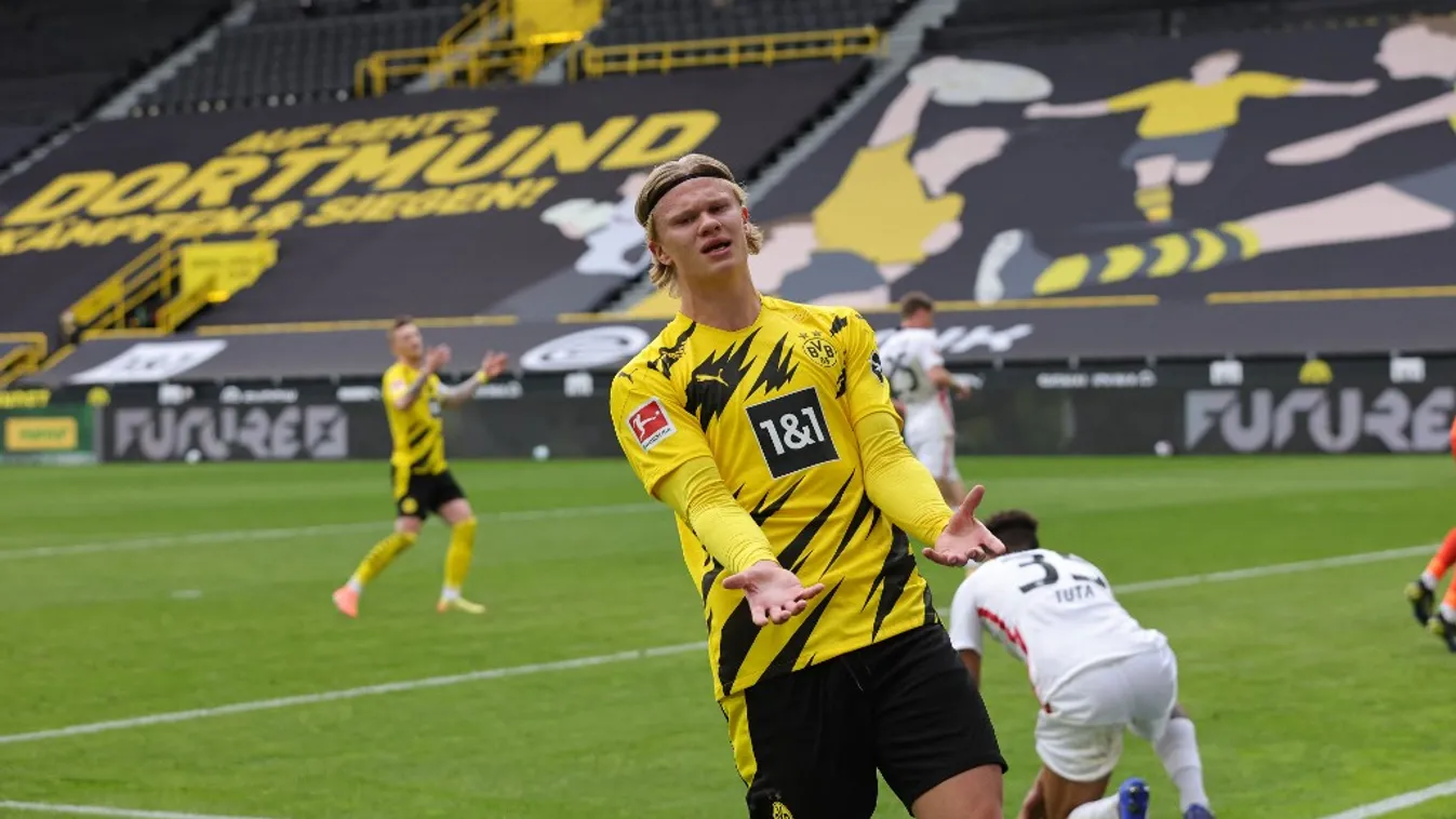 firo: 03.04.2021, Fuvuball: Soccer: 1st Bundesliga, season 2020/21 BVB, Borussia Dortmund - Eintracht Frankfurt Fuvuball: Soccer: 1st Bundesliga Season 2020 SPO Borussia Dortmund - Eintracht Frankfurt BVB firo: 03.04.2021 21 Horizontal 