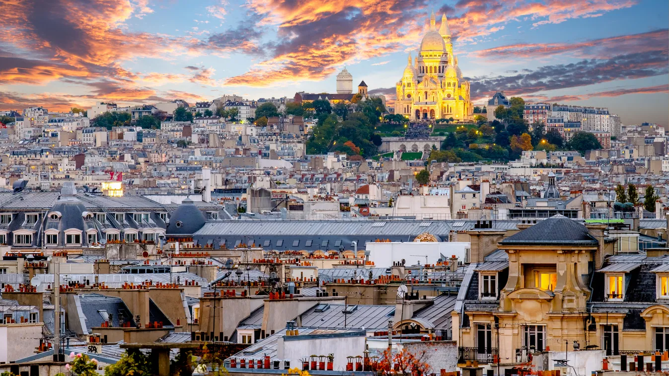 Párizsi háztetők és a Sacre Coeur Párizs Hashtageld ezeket! 2016 legnépszerűbb városai az Instagram szerint utazás 