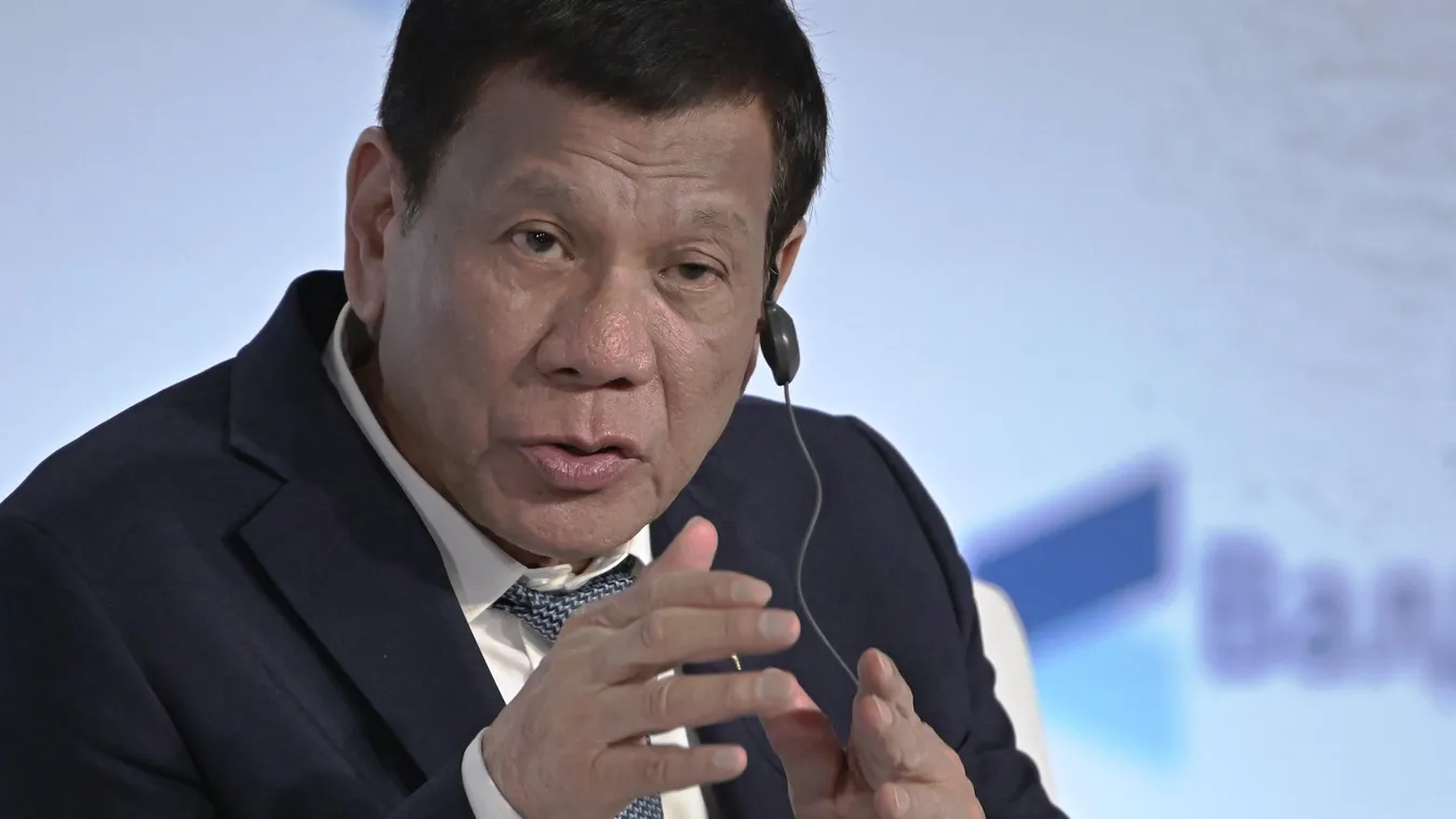 6030976 03.10.2019 Philippine President Rodrigo Duterte speaks during a session of the Valdai Discussion Club in Sochi, Russia. Sergey Guneev / Sputnik 