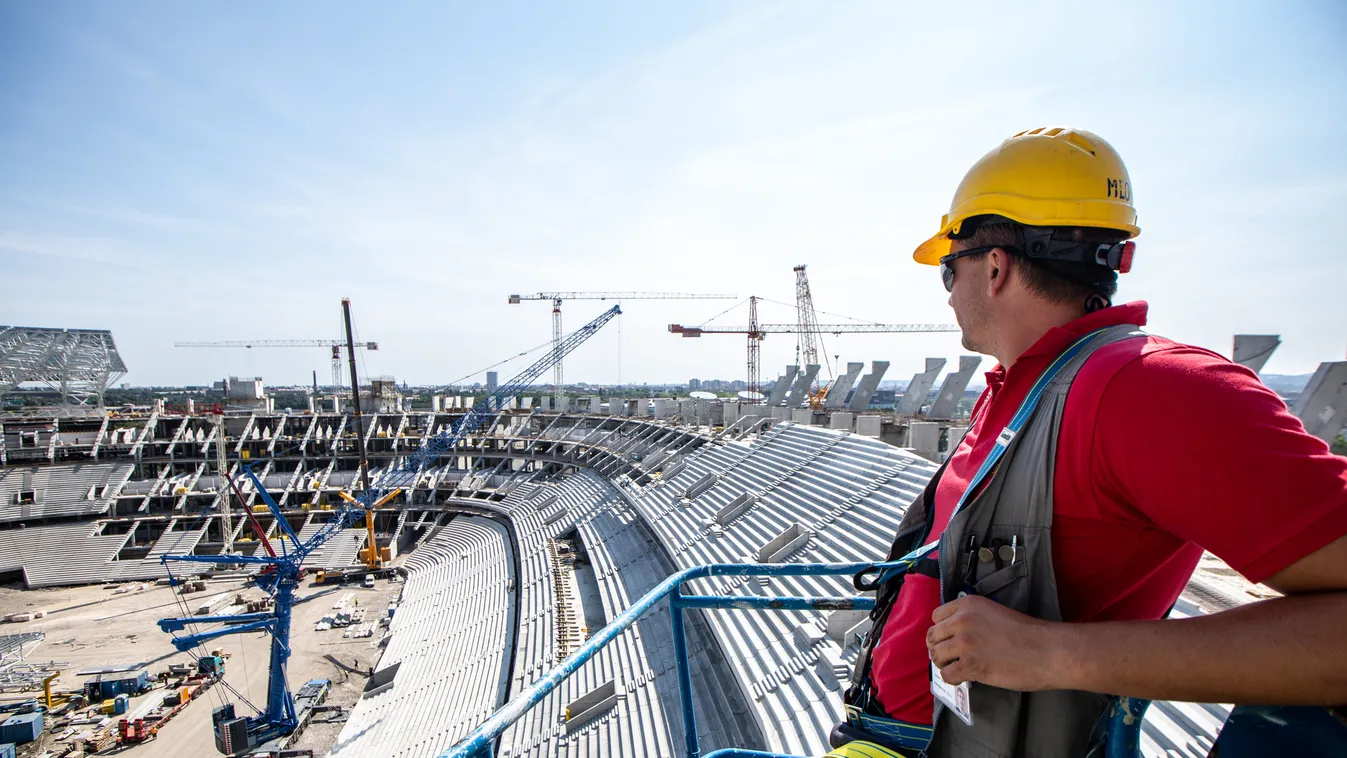 Puskás Ferenc stadion építése 2018. augusztus 8. 