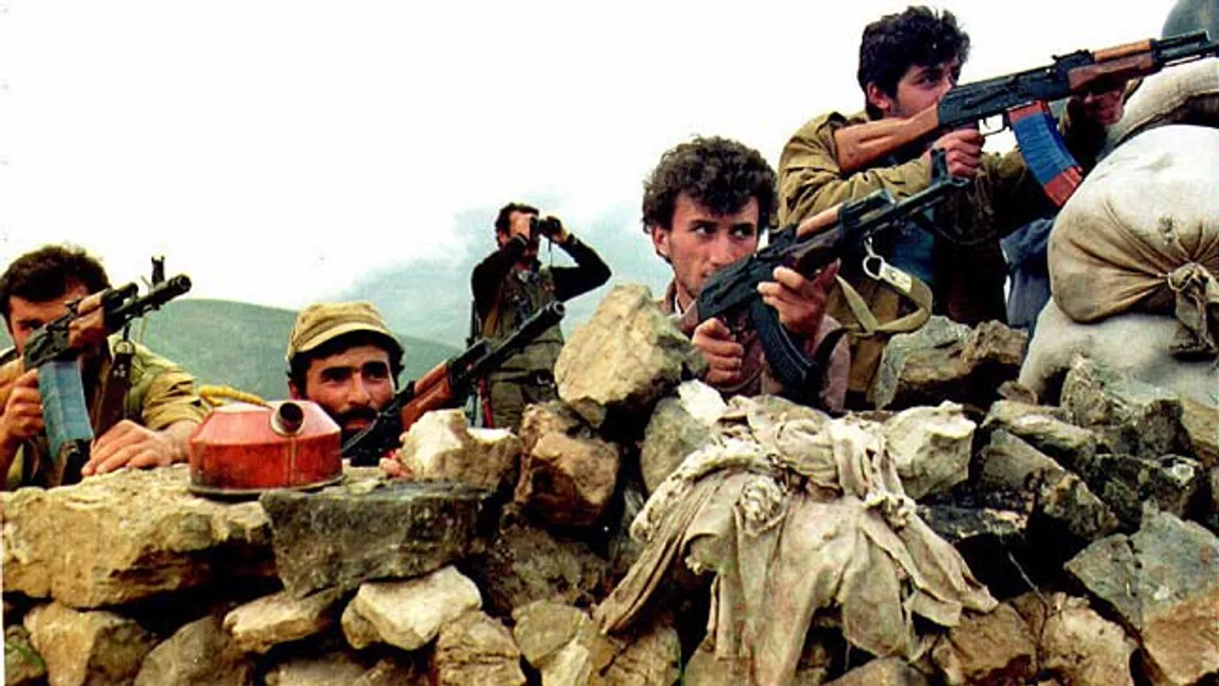 Azerbajdzsán, örmény katonák a hegyi-karabahi Hanatagban 1992 májusában 