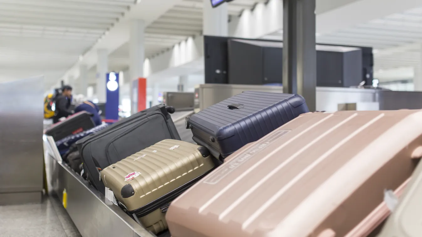 reptér poggyász bőrönd repülőtér 