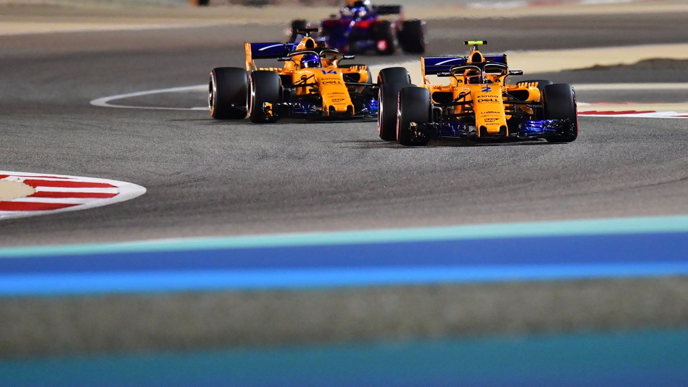 Forma-1, Bahreini Nagydíj, Stoffel Vandoorne, Fernando Alonso, McLaren 