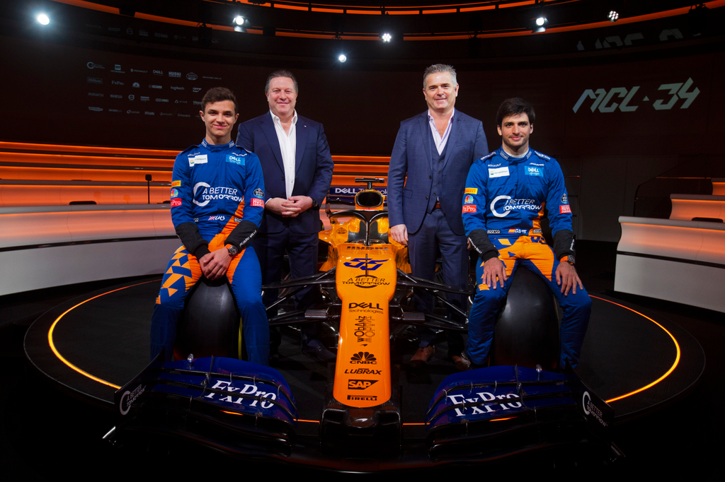 Forma-1, McLaren Racing, McLaren MCL34, Carlos Sainz, Lando Norris, Zak Brown, Gil de Ferran 