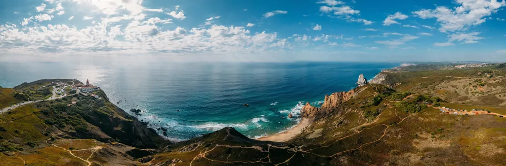 Cabo da Roca, Portugália, Szikla-fok, európai szárazföld legnyugatibb pontja, európa, portugál 