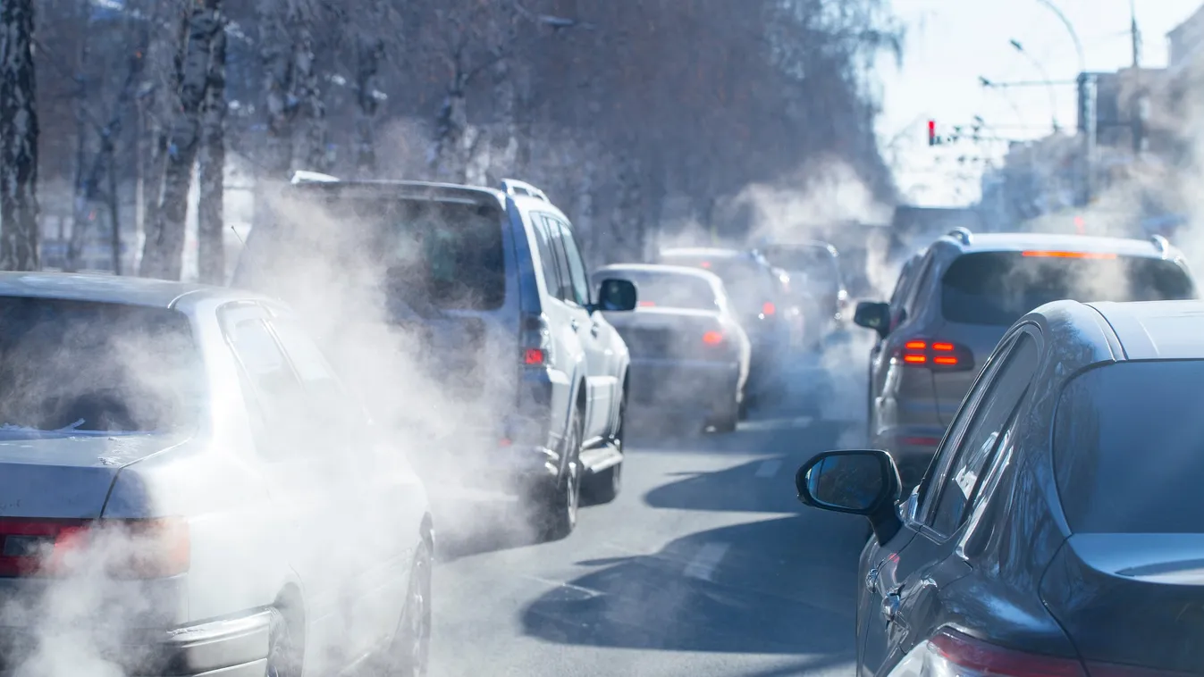 autó, légszennyezés, kipufogó 