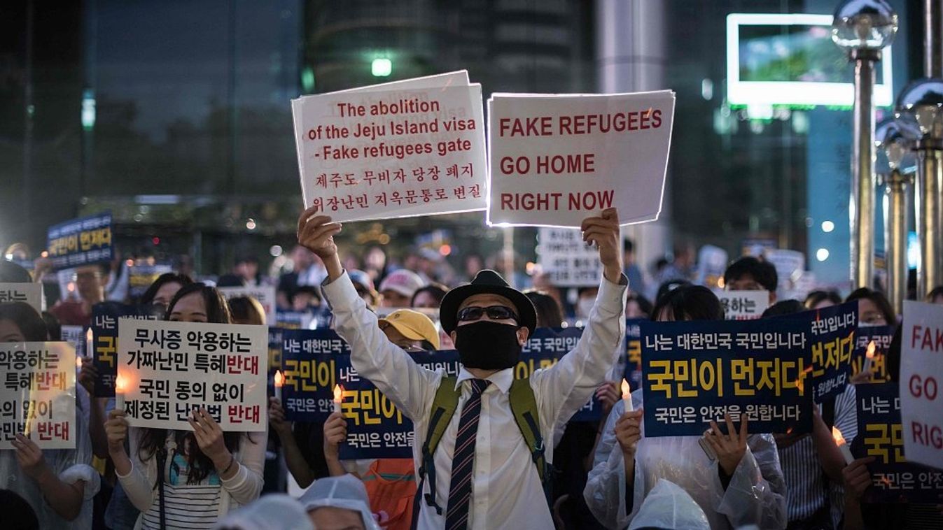 Dél-Korea tüntetés migráció 