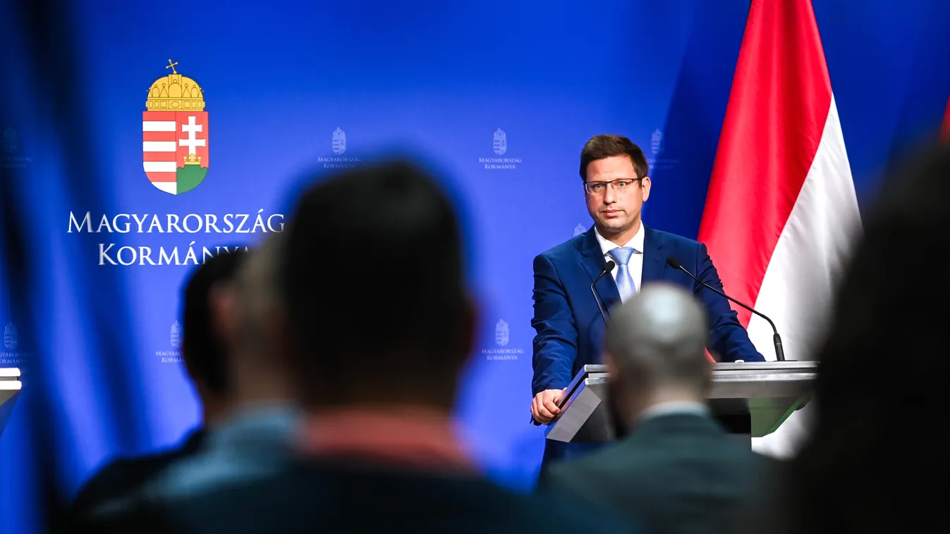 kormányinfó, Gulyás Gergely, Szentkirályi Alexandra, sajtótájékoztató, Miniszterelnöki Kabinetiroda, 2023. 06. 22. 