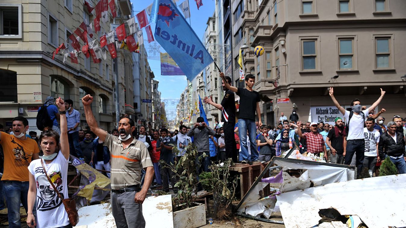törökországi zavargások, tüntetés, demonstráció, isztambul