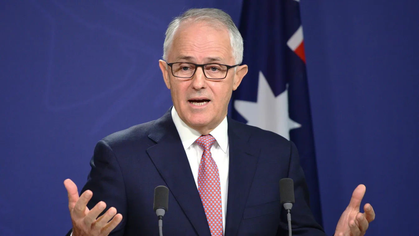 Horizontal Australia Prime Minister Malcolm Turnbull speaks about an alleged terror plot at a press conference in Sydney on December 23, 2016.
A "significant" Islamic State-inspired Christmas Day terror plot targeting central Melbourne has been foiled aft