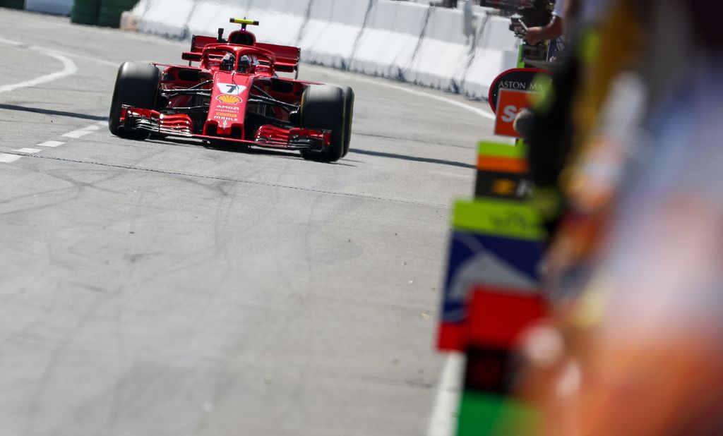 A Forma-1-es Német Nagydíj pénteki napja, Kimi Räikkönen, Scuderia Ferrari 