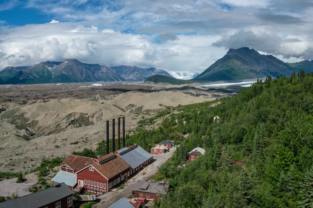 Kennecott, Alaszka, bányászat, bányász, bányásztábor, elhagyatott, szellemváros, galéria, 2023 