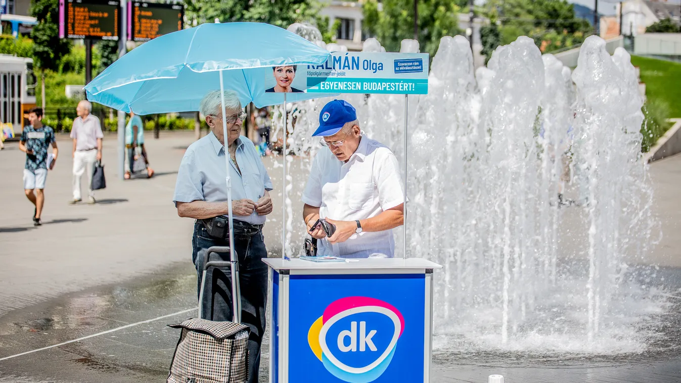 Aláírásgyűjtés a Széll Kálmán téren és a Blaha Lujza téren, előválasztás 2019 