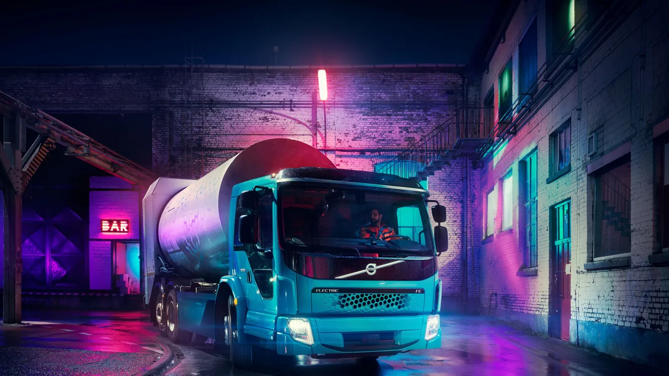 Volvo’s FE Electric truck, kukásautó, Volvo, elektromos 