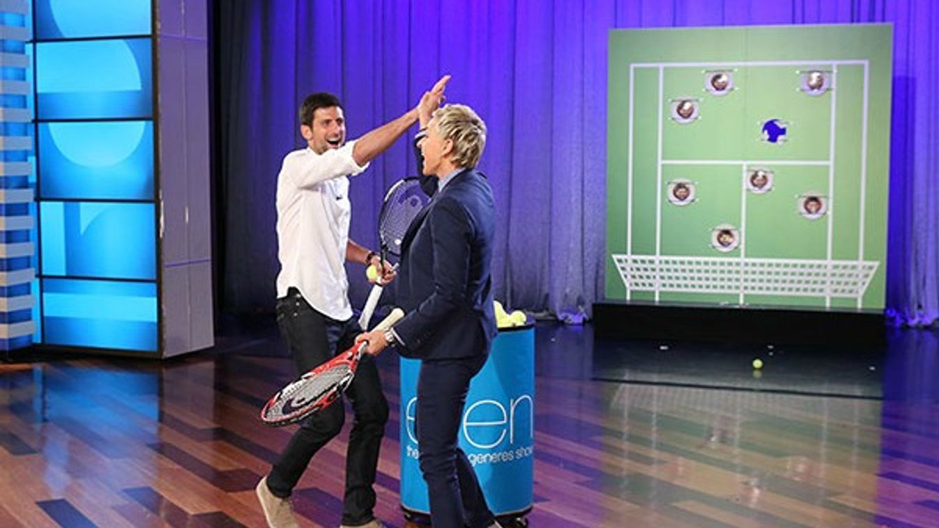 Novak Djokovic Ellen DeGeneres 