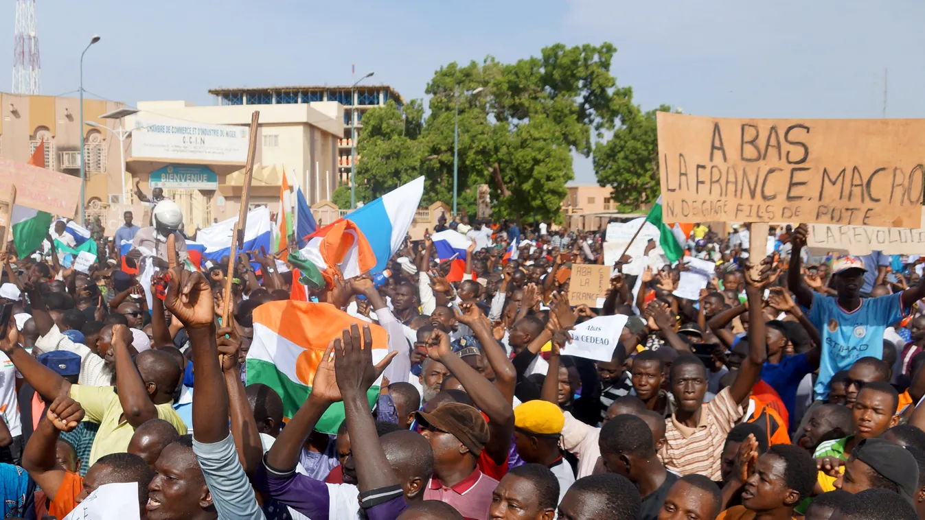 Niger, tüntetés, 2023.07.30., 