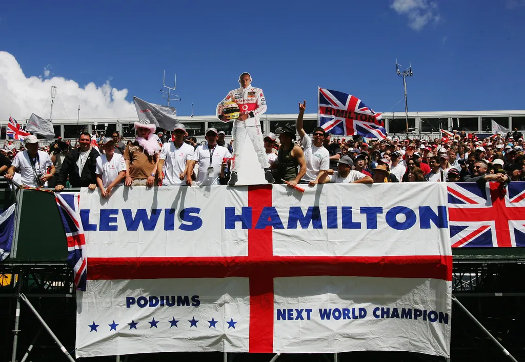 Forma-1, Brit Nagydíj, Silverstone, drukkerek, 2007, Lewis Hamilton 