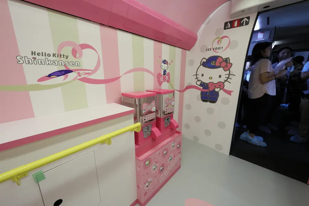 Hello Kitty szuperexpressz sinkanzen Japán 