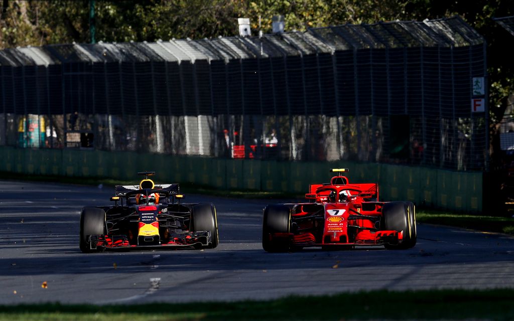 Forma-1, Ausztrál Nagydíj, Kimi Räikkönen, Scuderia Ferrari, Daniel Ricciardo, Red Bull Racing 