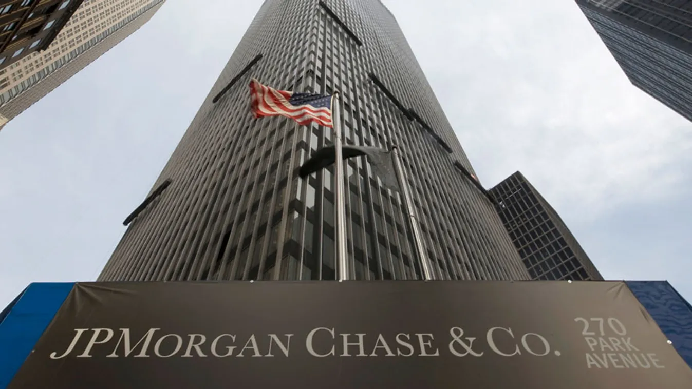 bankbotrány, válság, pénzpiaci krízis, pénzbüntetés a válaság előidézéséért, a JP Morgan Chase épülete New Yorkban 