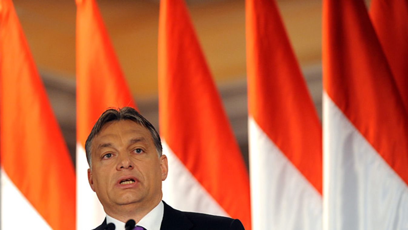 Orbán Viktor beszédet mond a Magyar Biztosítók Szövetségének (Mabisz) konferenciáján
