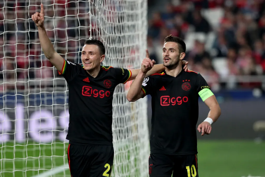 SL Benfica v AFC Ajax: Round Of Sixteen Leg One - UEFA Champions League 2022 Pedro Fiuza fiuza foto lisbon lisboa Portuguese soccer sports luz SLB Benfica Champions League Round Sixteen One Ajax netherlands sixteen leg one football match UEFA Champions Le