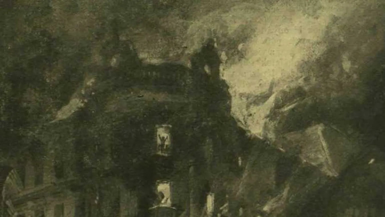 Párisi nagy áruház - tűzvész, 1903. 