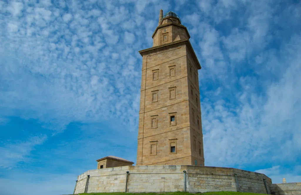 Hercules, Torony, Torre de Hércules, világítótorony, Spanyolország 