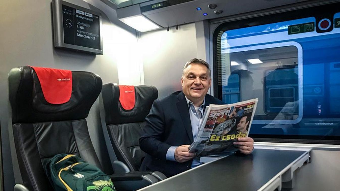 Orbán Viktor Bécs vonat 