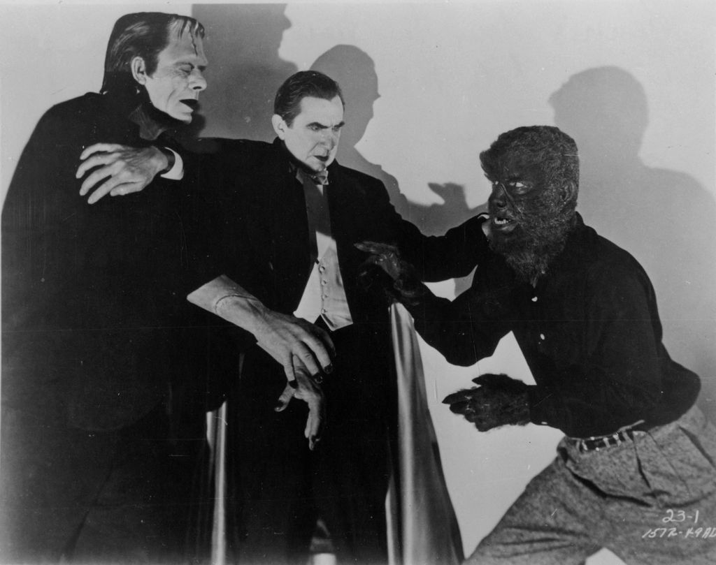 Abbott and Costello Meet Frankenstein Cinema dracula frankenstein werewolf monster Horizontal VAMPIRE SHADOW 