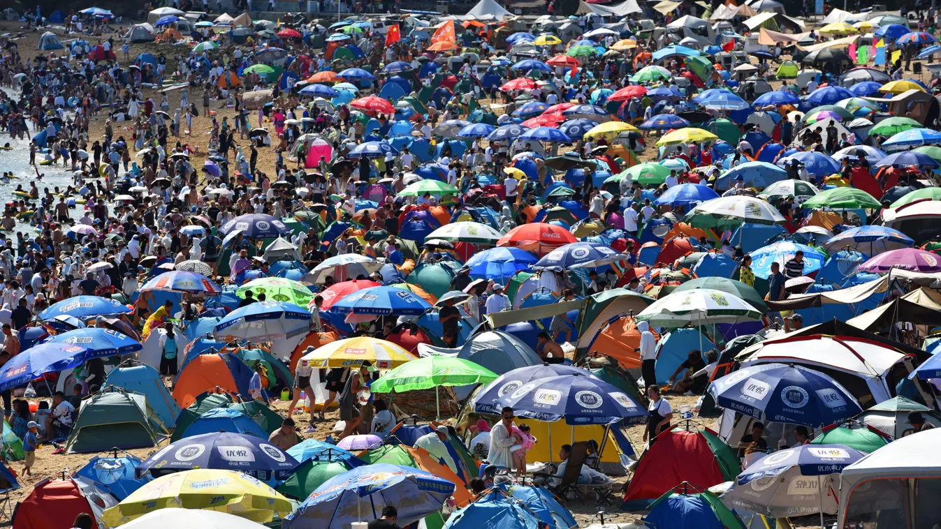 Dalian beach Talien strand Kína 