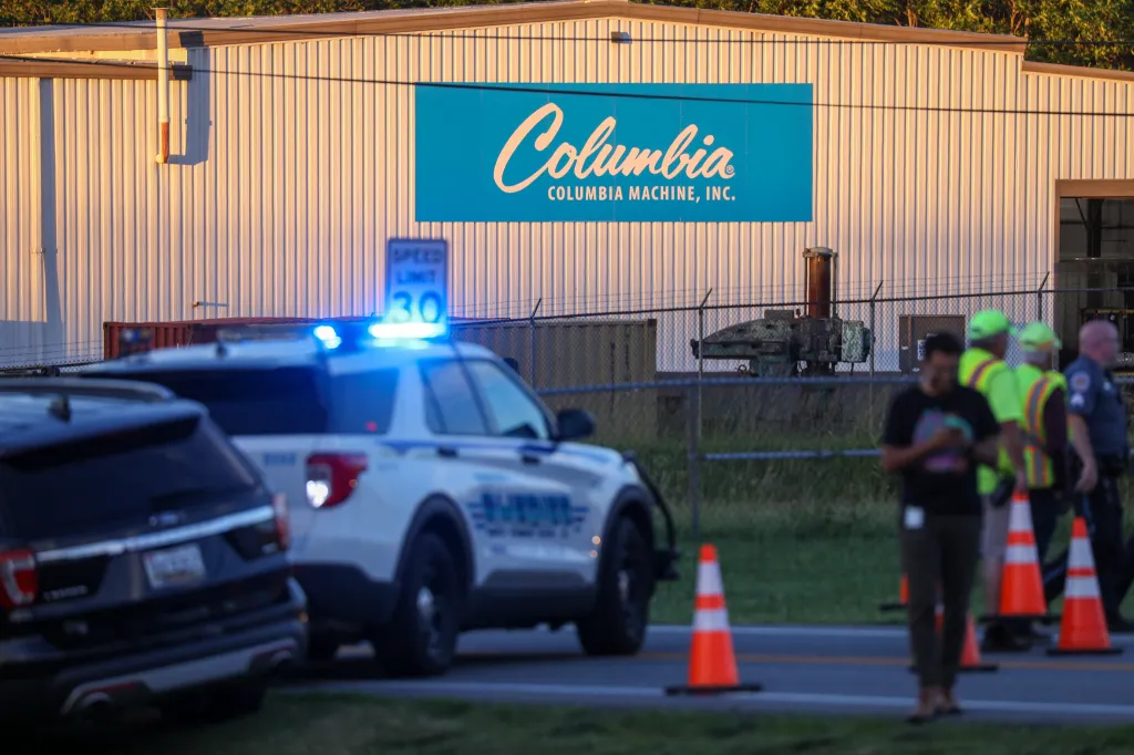 Lövöldözés az Egyesült Államokban, Smithsburg, 2022. június 10. Columbia Machine vállalat fröccsöntőüzem,  3 dead in shooting in US state of Maryland Maryland,shooting,Smithsburg Horizontal 