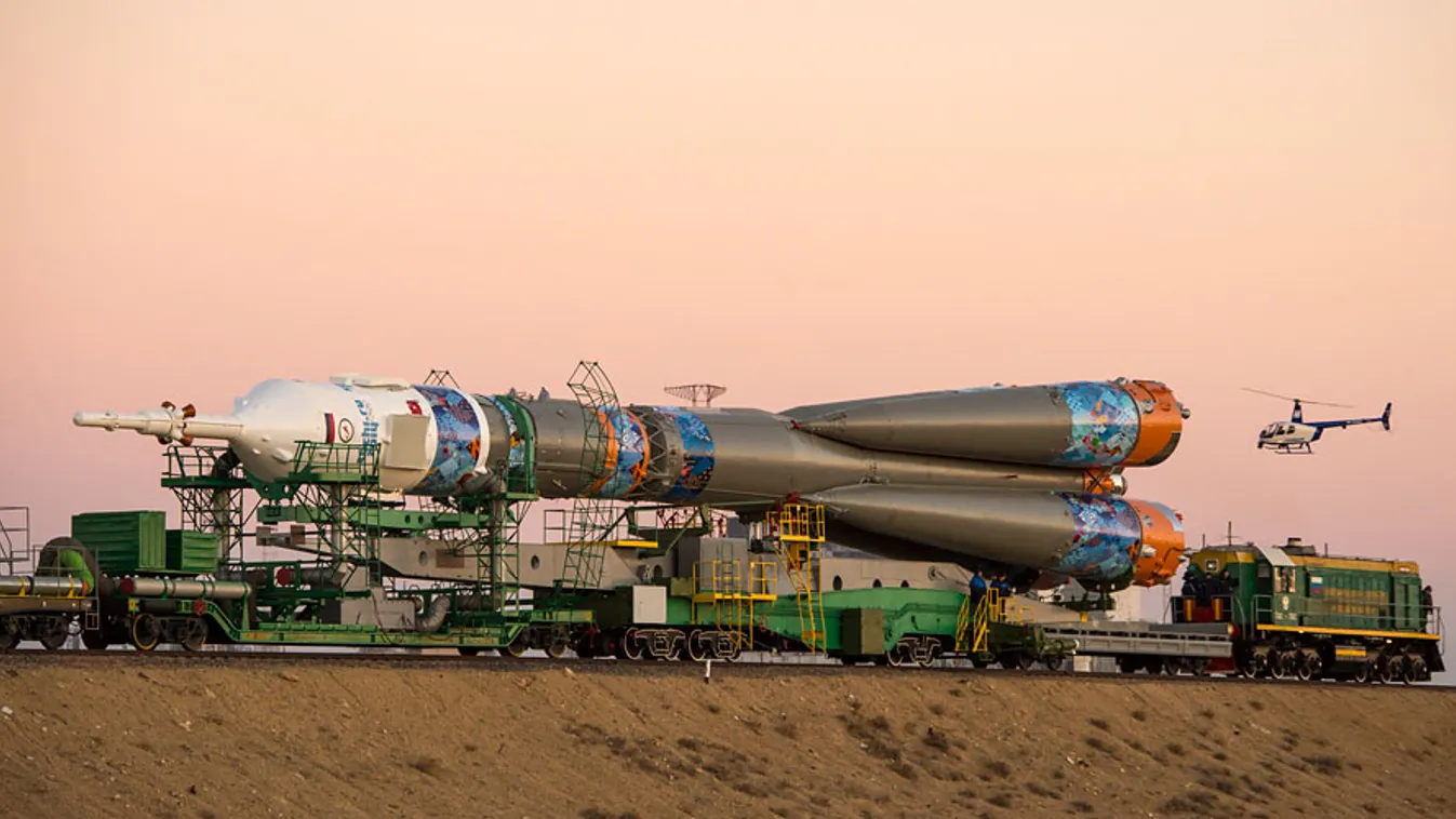 Szojúz rakétával viszik az űrbe az olimpiai lángot