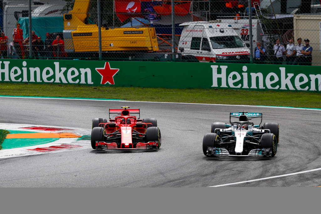 A Forma-1-es Olasz Nagydíj, Kimi Räikkönen, Lewis Hamilton 