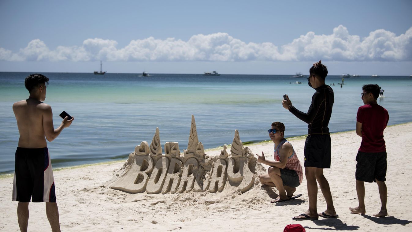 boracay fülöp-szigetek homokvár 