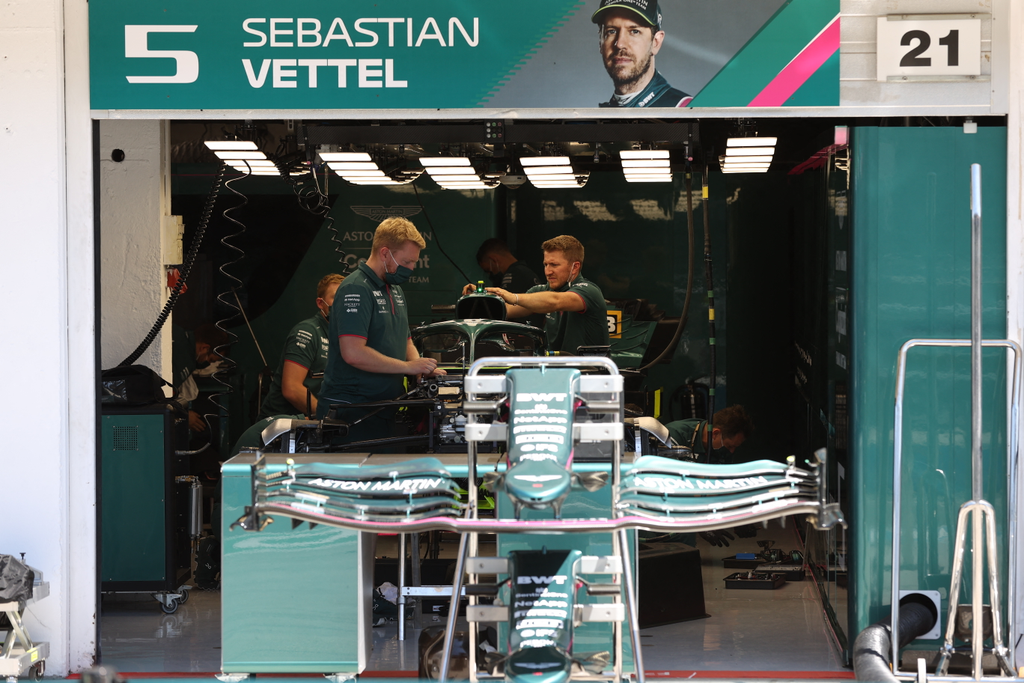 Forma-1, Sebastian Vettel, Aston Martin, Magyar Nagydíj 2021, csütörtök 