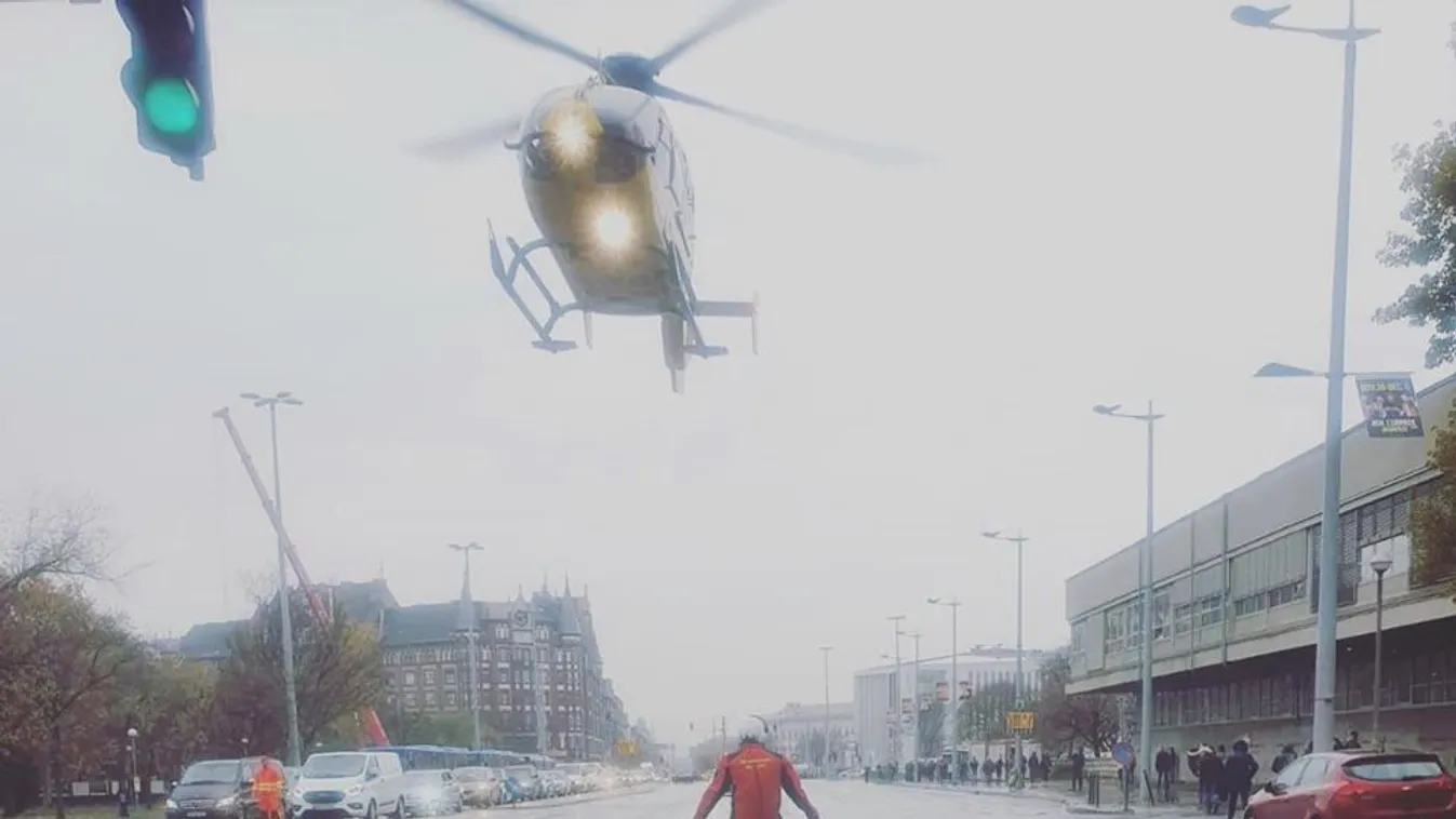 Üllői út, mentőhelikopter, Heim Pál Kórház, mentő 