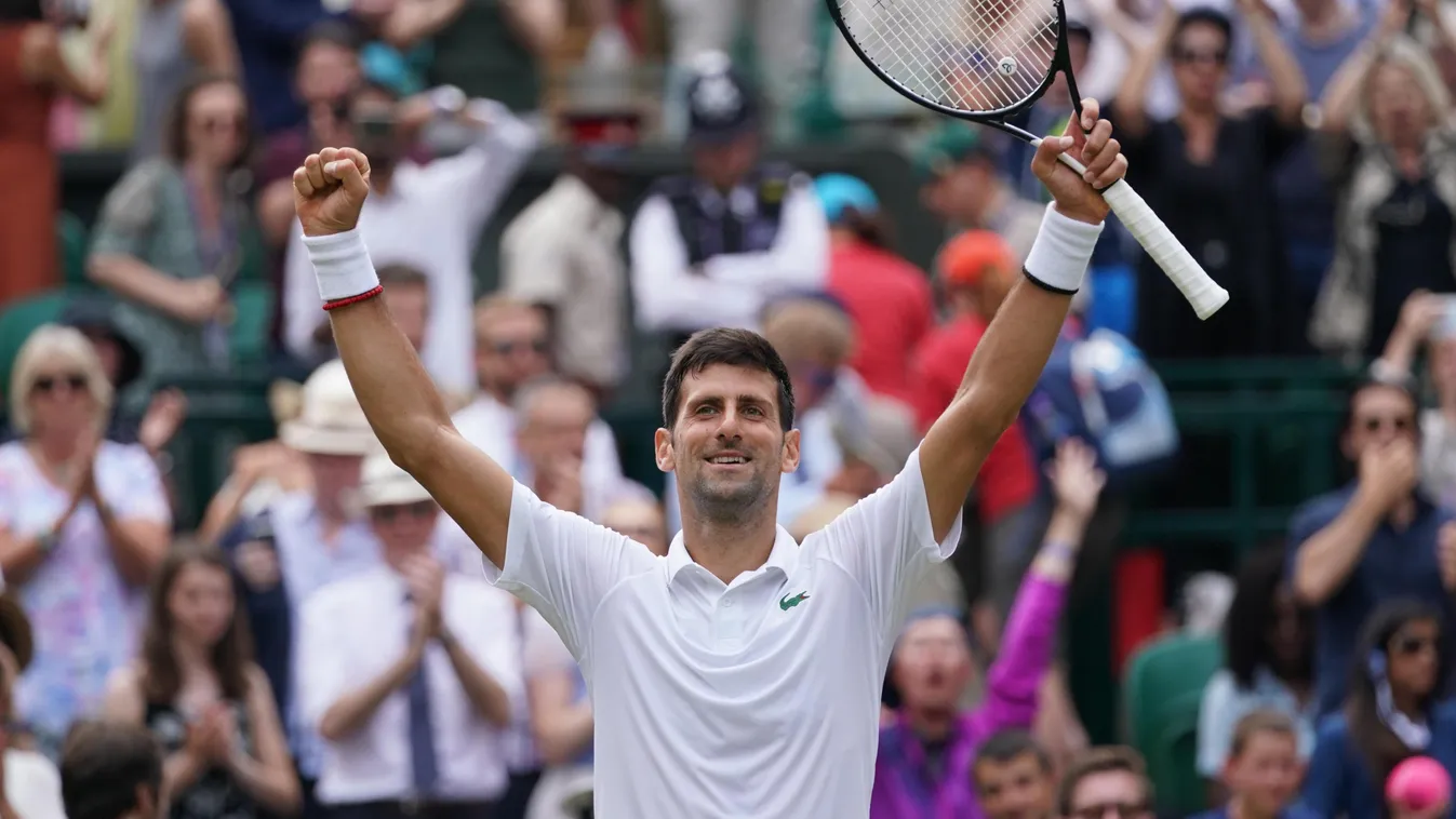 Wimbledon Tennis: Gentlemen's singles quarterfinals: Djokovic VS Goffin TENNIS day nine 
