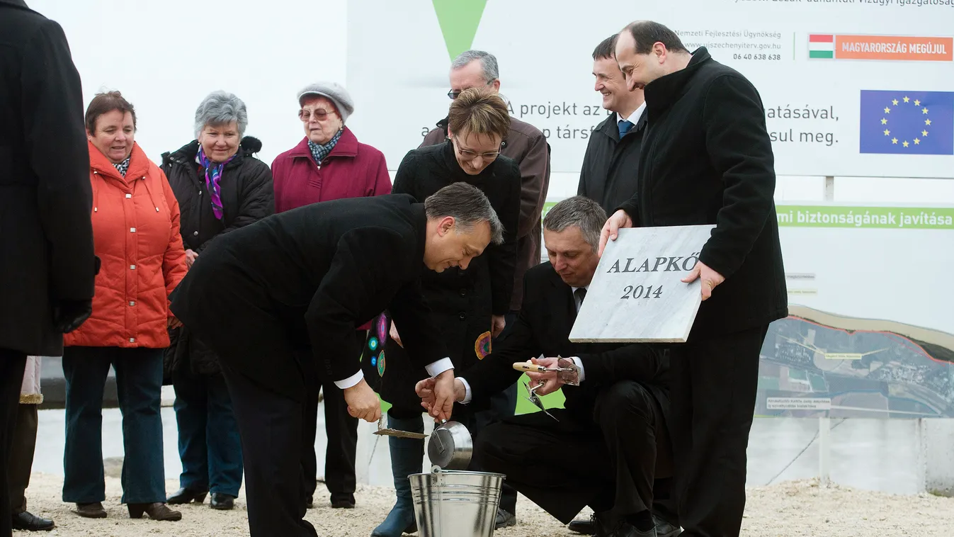 Orbán Viktor, fidesz, alapkőletétel, kampány, Új dunai gát épül Komáromnál 