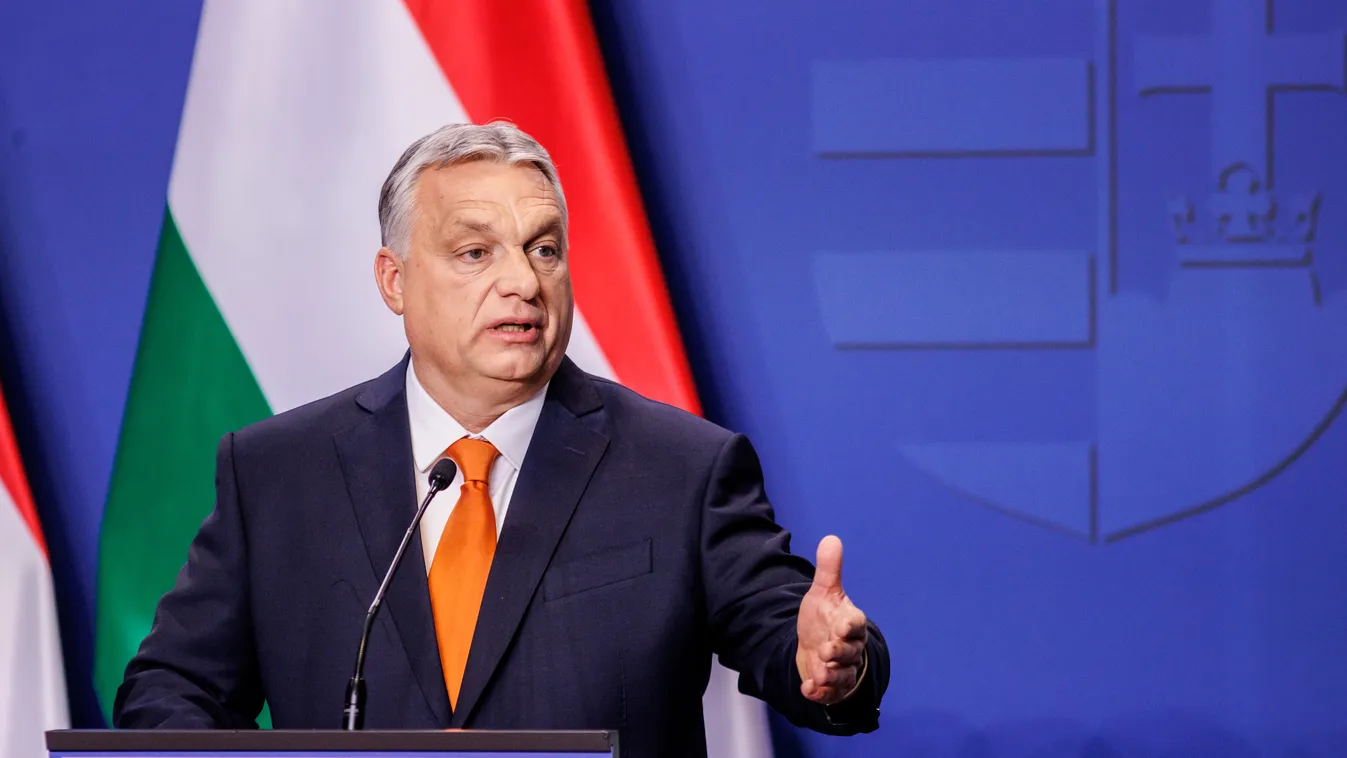 Orbán Viktor, nemzetközi sajtótájékoztató, Karmelita Kolostor, 2022.04.06. 