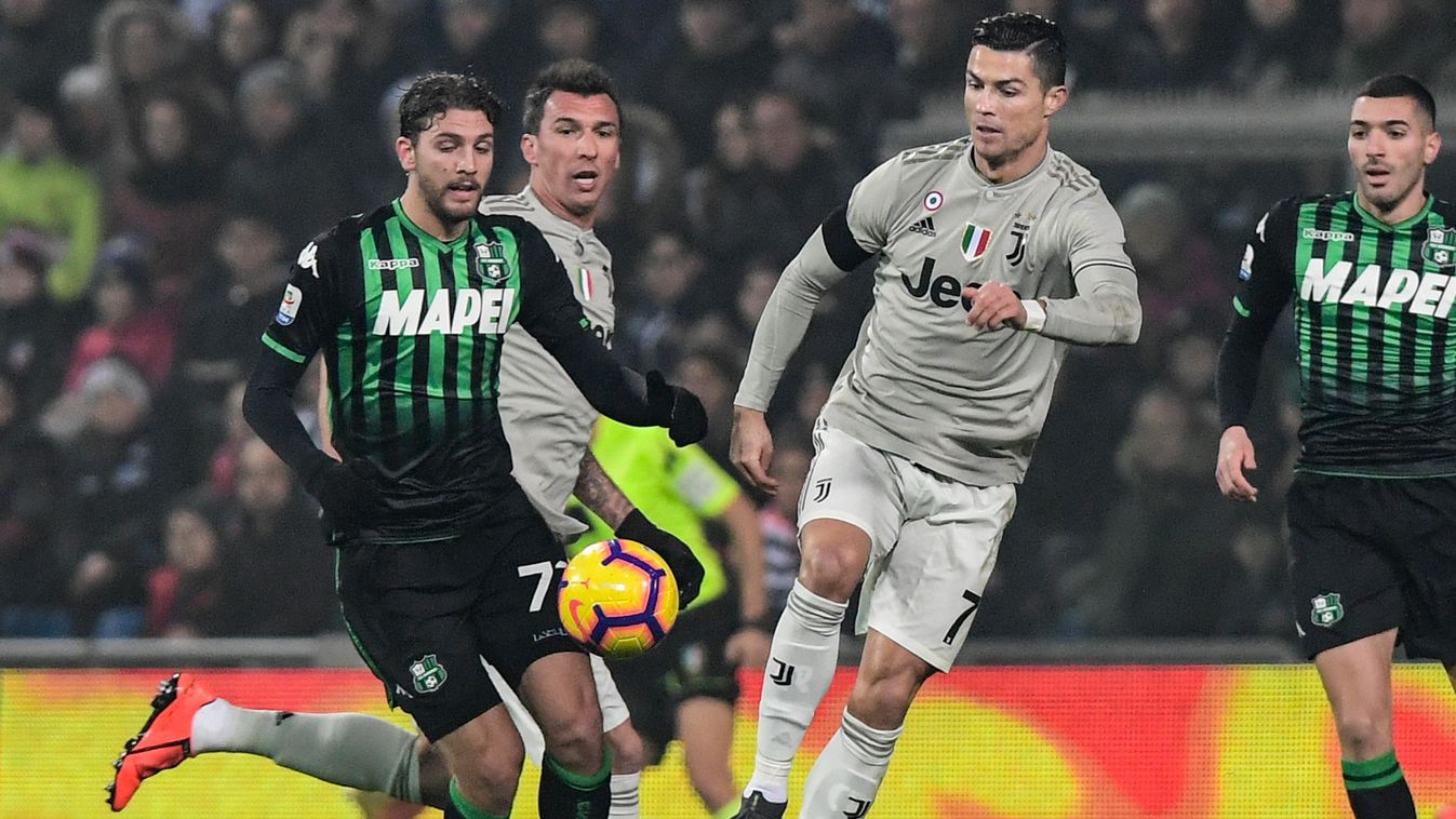 Sassuolo, Juventus. Cristiano Ronaldo 