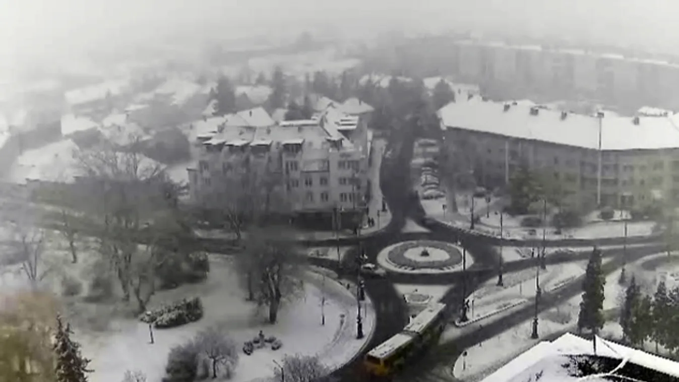 havazás, Nagykanizsa, Huszti téri webkamera képe 
