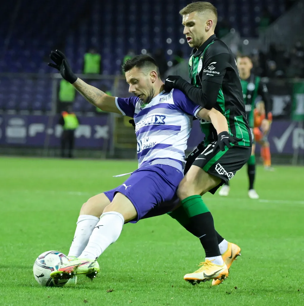 Labdarúgás, OTP Bank Liga, Újpest-Ferencváros 2022.01.30. 