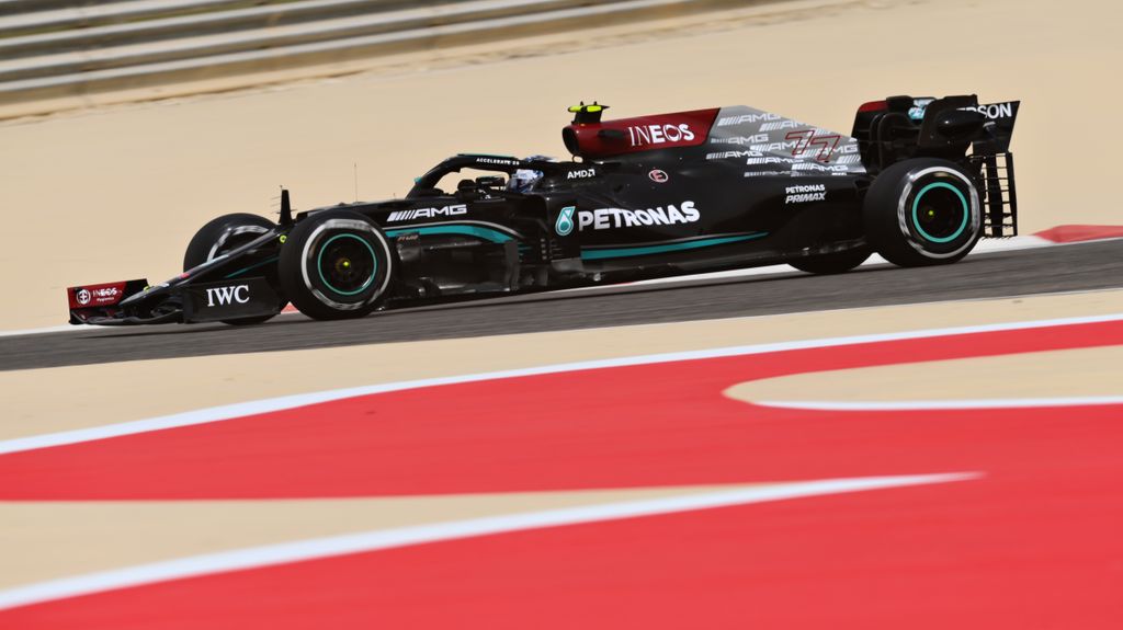 Forma-1, Valtteri Bottas, Mercedes, Bahrein teszt 1. nap 