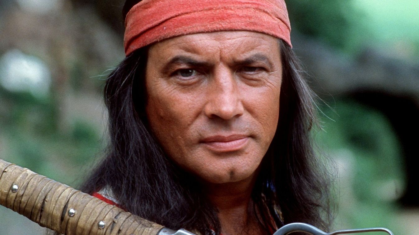 (FILES) A picture taken on June 9, 1982 shows French actor Pierre Brice in his role as fictional Apache-chief Winnetou during the Karl May festival in Elspe, Germany. Brice, mainly known for his role as Winnetou in German Karl May films, died on June 6, 2