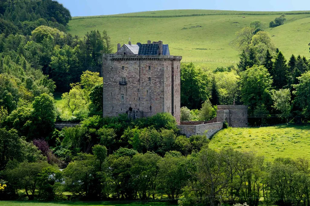 luxuskarácsony, Skócia, Borthwick Castle 