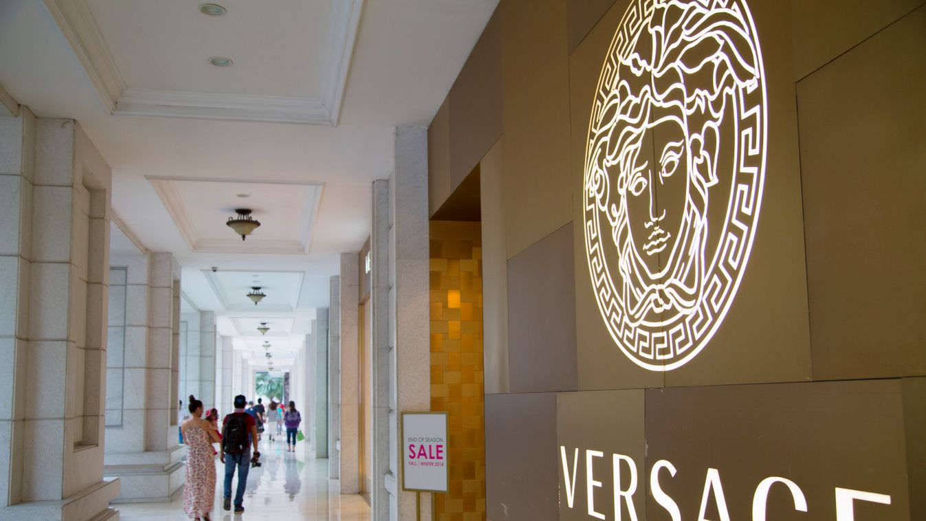 Versace store at Union Square shopping mall, Ho Chi Minh City, Vietnam, Indochina, Southeast Asia, Asia travel destination Photography HORIZONTAL Color Image day indoors ARCHITECTURE interiors building interior SHOPPING MALL shopping malls SHOP shops Unio