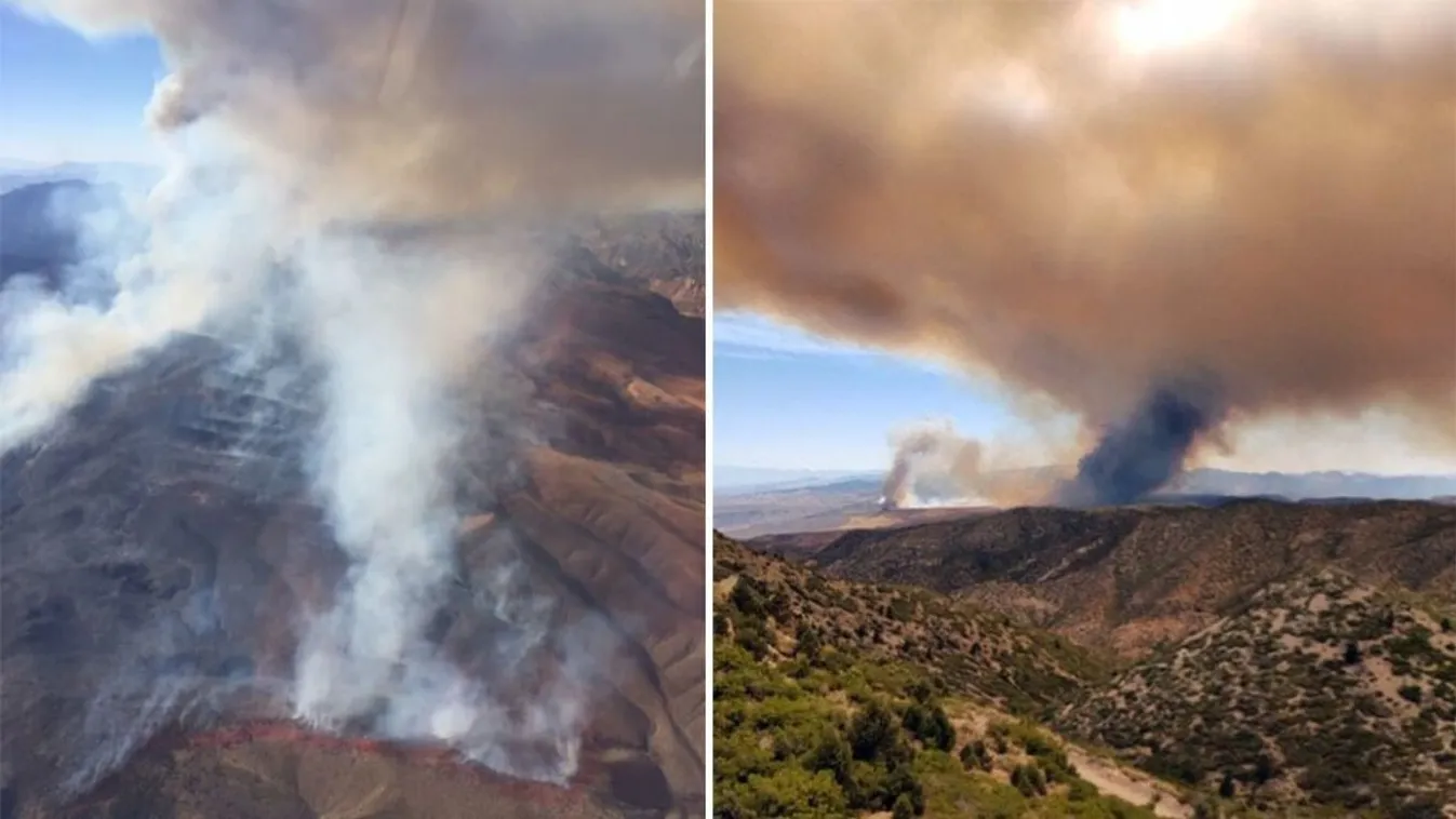 Nevada, tűzoltó repülőgépek ütköztek, mindkét pilóta meghalt, erdőtűz, tűz 