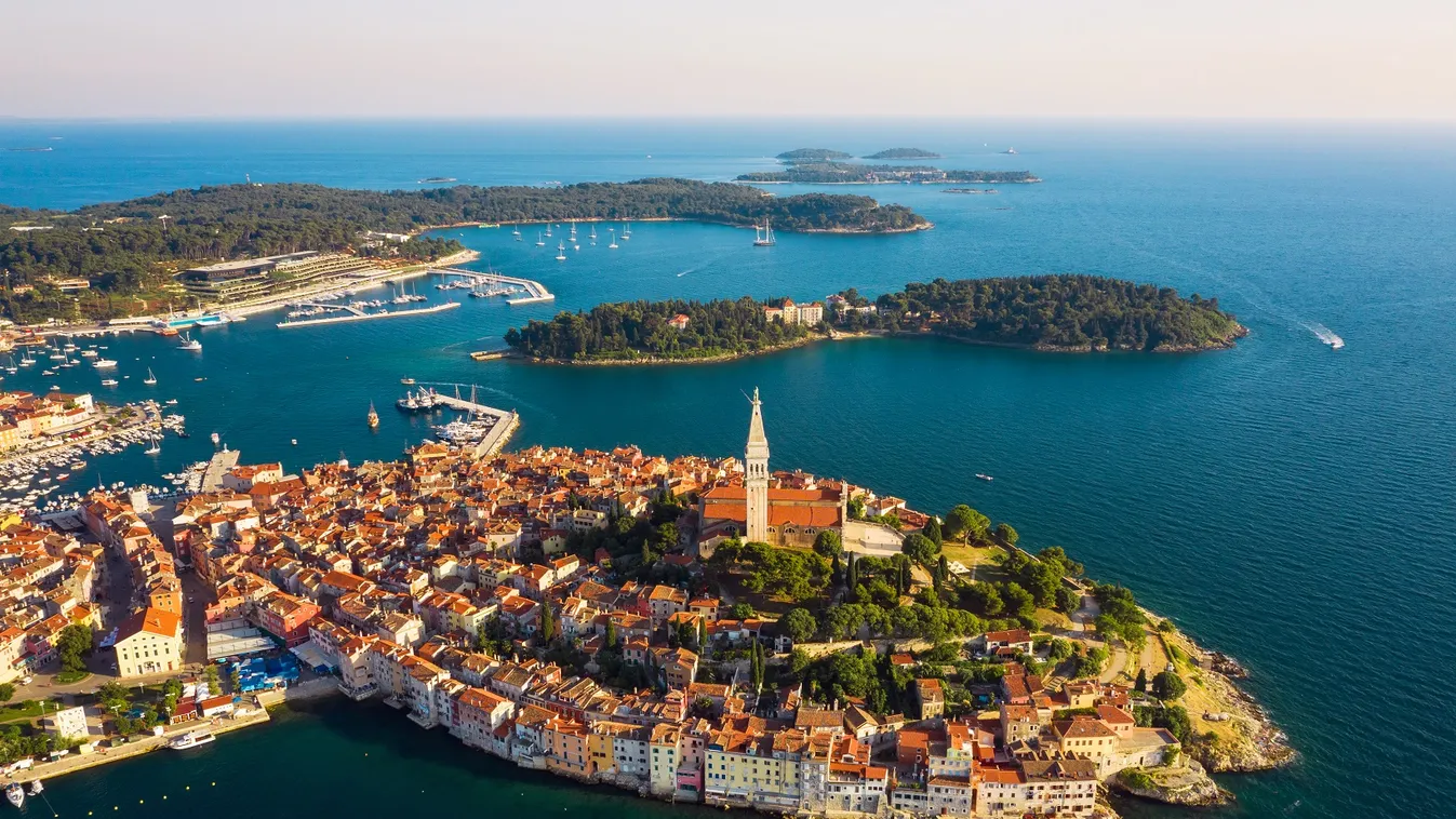 Horvátország Rovink Adria tengerpart Isztria 